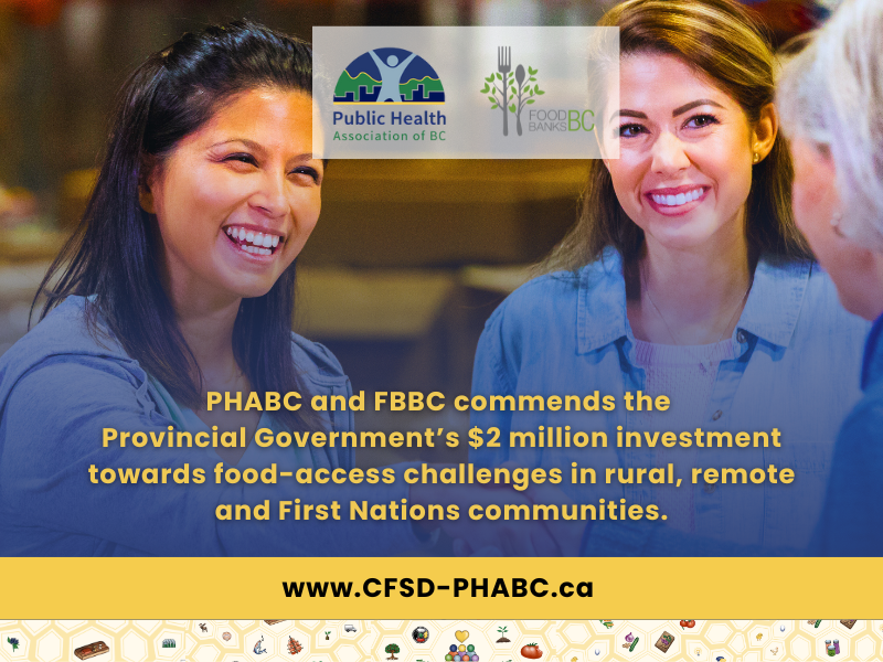 PHABC and FBBC commends the Provincial Government’s $2 million investment.